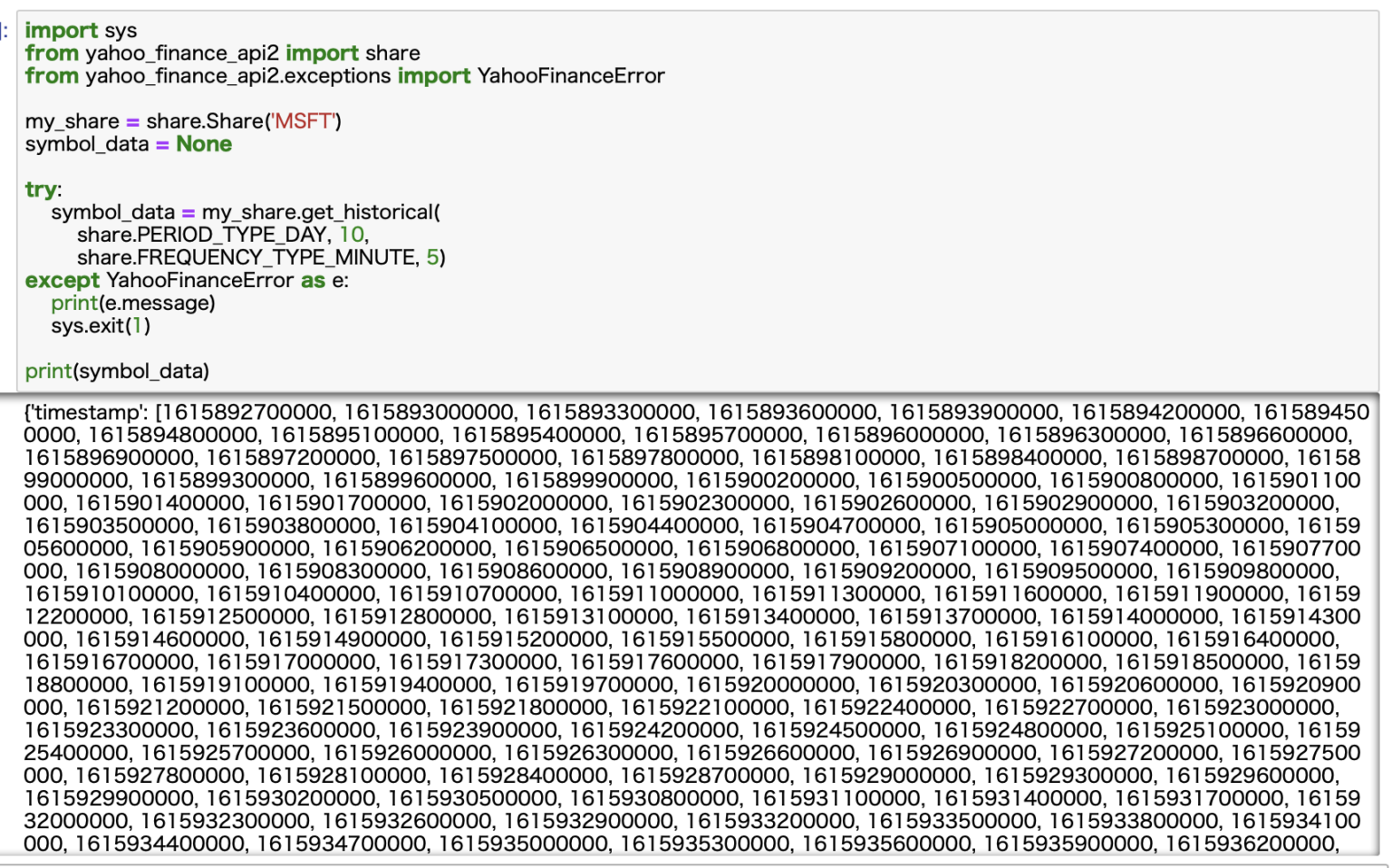 【Pythonコード解説】yahoo_finance_api2で日本株の株価データを取得する